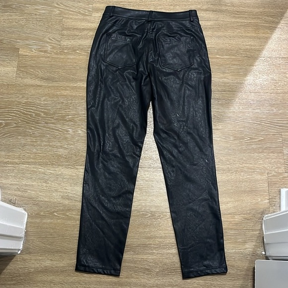 Commando Faux Leather Five Pocket Pant High Rise Jeans Black Size Medium - Picture 7 of 12
